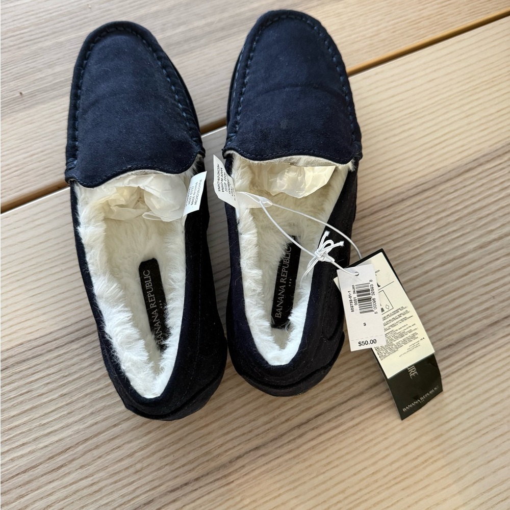 Banana Republic Navy Slippers